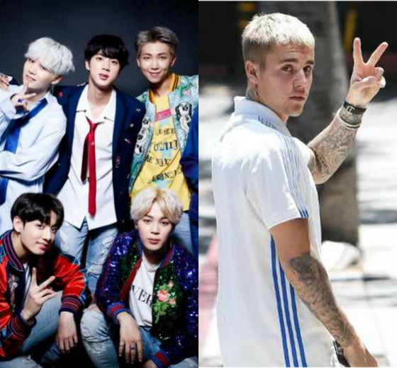 BTS, Justin Bieber BTS, Justin Bieber
